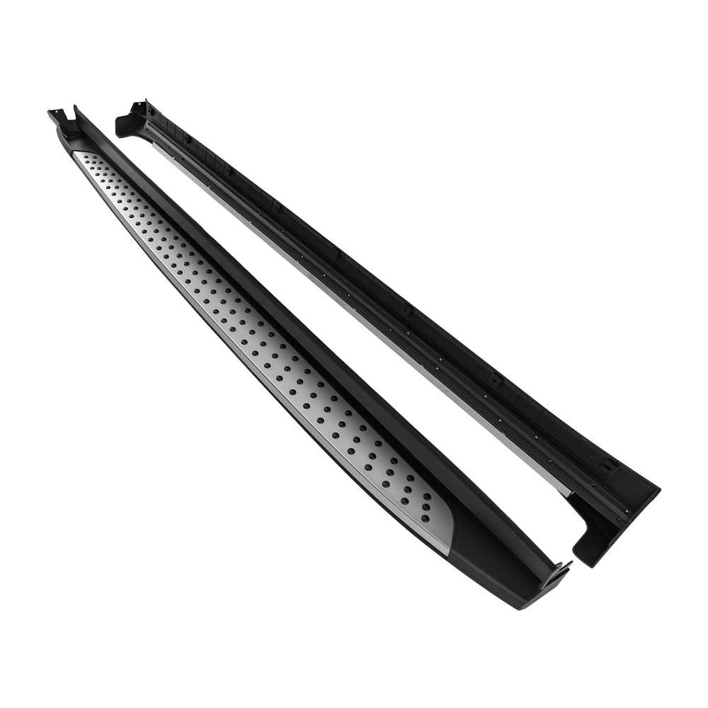 Black Nerf Bar Steps compatible for Hyundai Santa Fe 19-2023 Aluminum Alloy Non-Slip