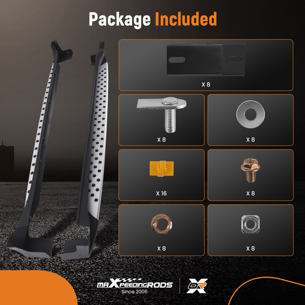 Nerf Bars Side Step Running Board compatible for KIA SPORTAGE QL MK4 2016-2021 Black Pair