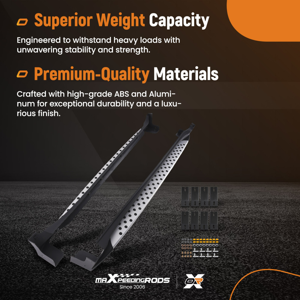 Nerf Bars Side Step Running Board compatible for KIA SPORTAGE QL MK4 2016-2021 Black Pair