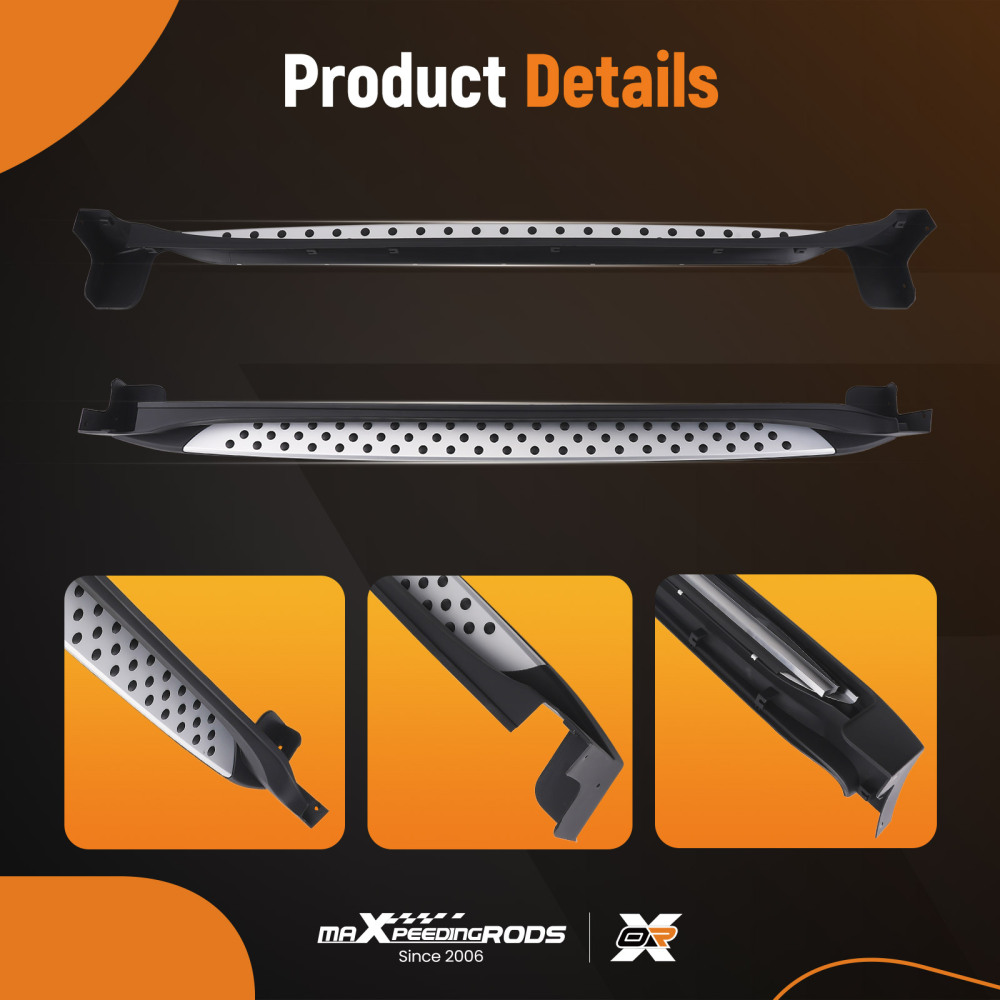 Nerf Bars Side Step Running Board compatible for KIA SPORTAGE QL MK4 2016-2021 Black Pair