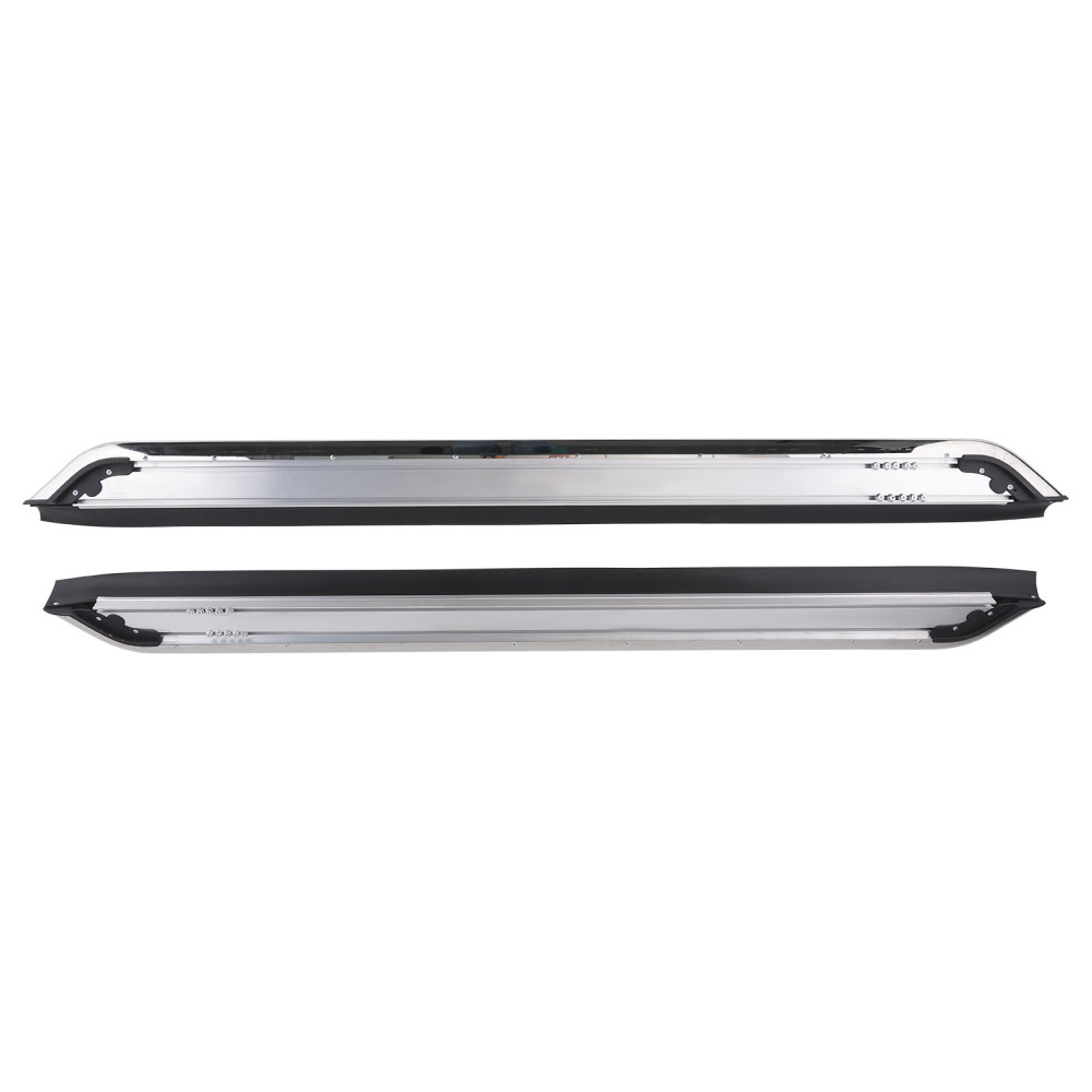 Black Running Boards compatible for Lincoln Aviator 20-25 Aluminum Side Steps Easy Access