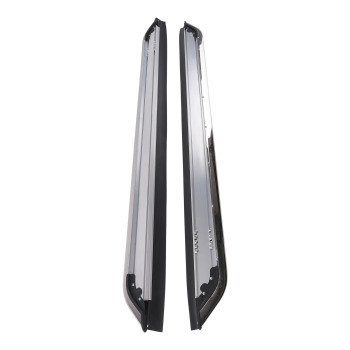 Black Running Boards compatible for Lincoln Aviator 20-25 Aluminum Side Steps Easy Access