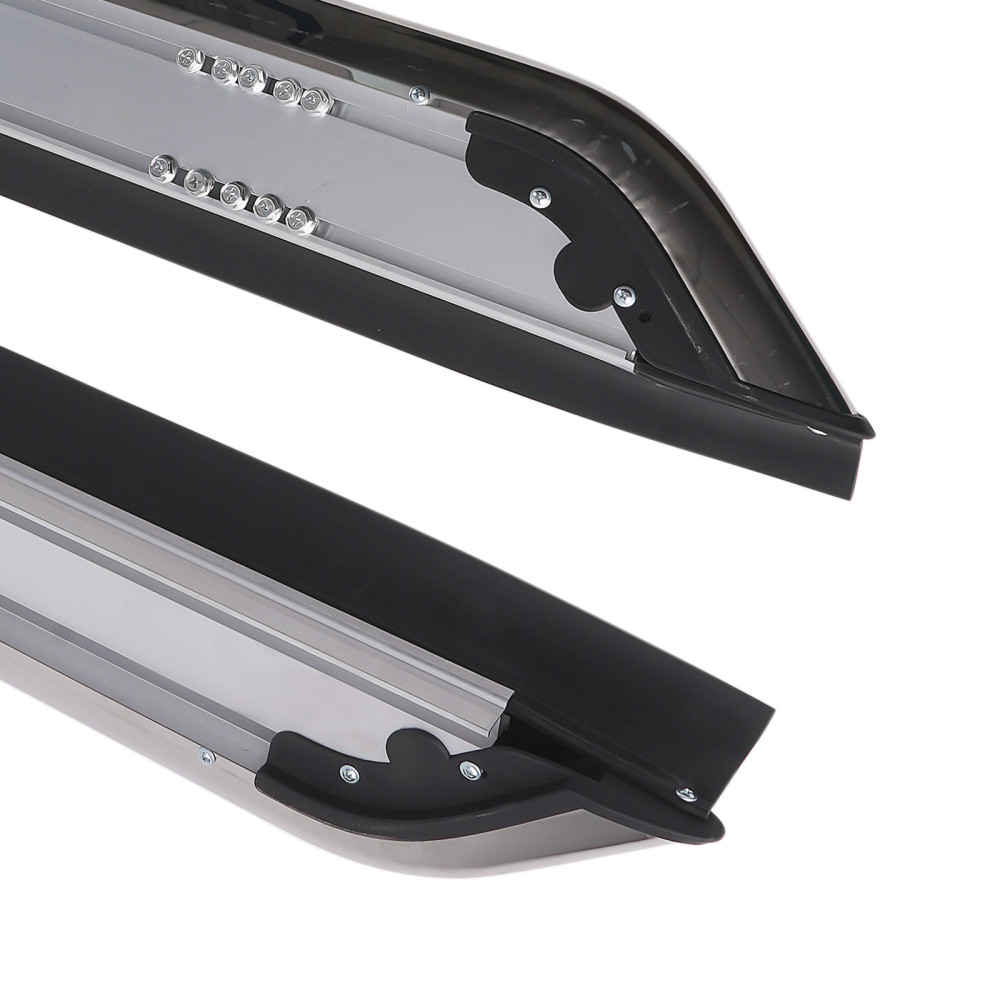 Black Running Boards compatible for Lincoln Aviator 20-25 Aluminum Side Steps Easy Access
