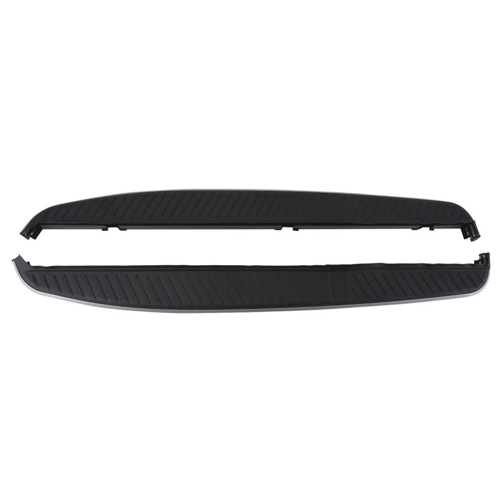 Running Boards compatible for Land Rover Range Rover Sport 06-13 Black Silver Side Steps