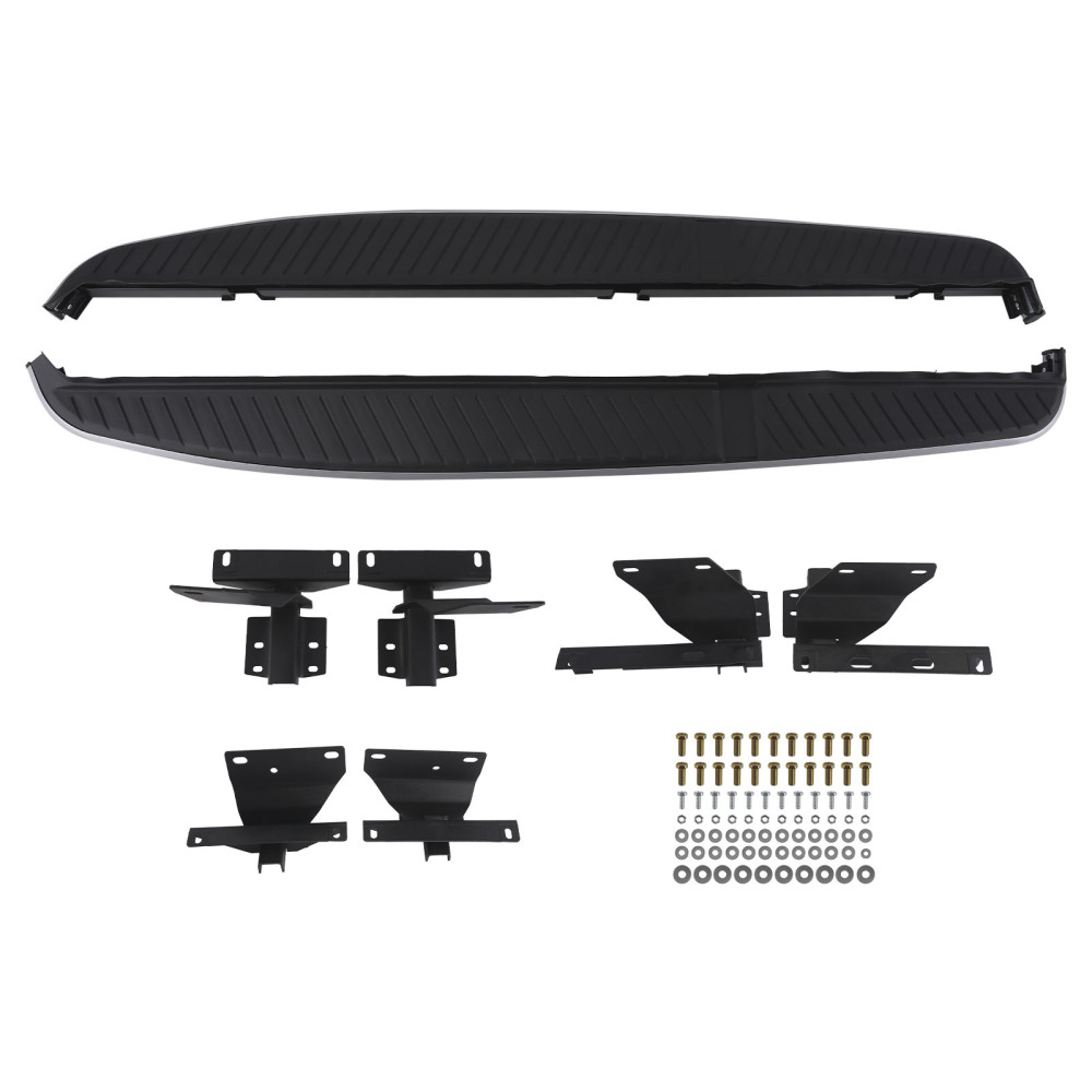 Running Boards compatible for Land Rover Range Rover Sport 06-13 Black Silver Side Steps