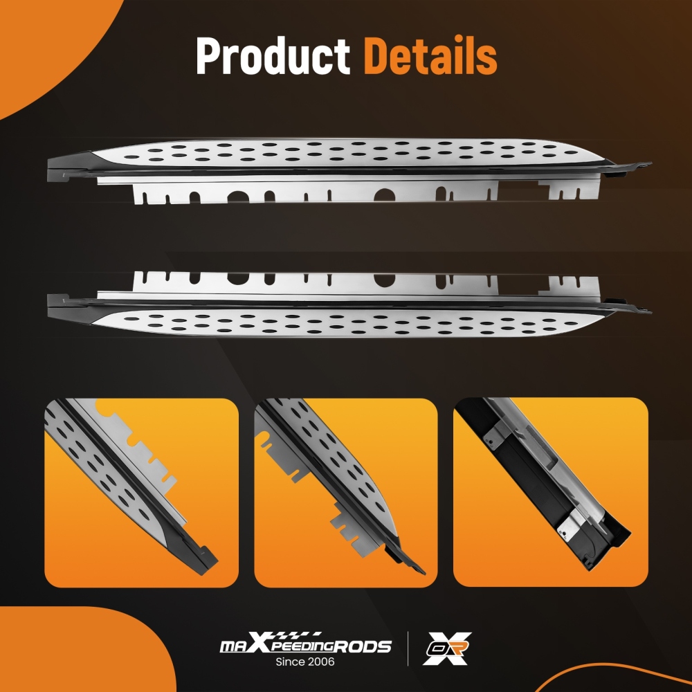 Running Board Side Steps compatible for Mercedes GLB X247 2019-up Nerf Bars Step Rails