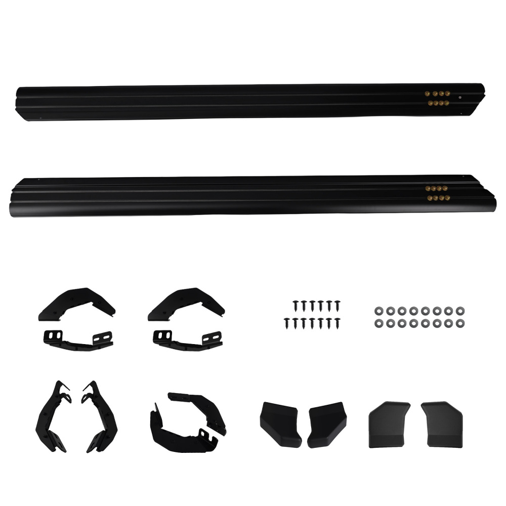 Nerf Bar Side Steps Running Board compatible for Toyota Tacoma 2024+ Black Aluminum Kit
