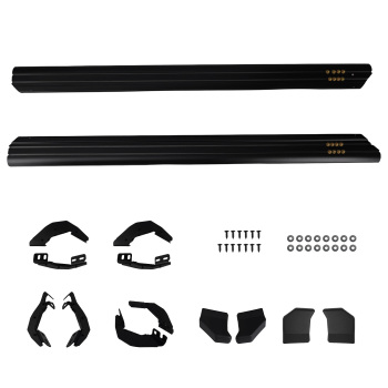 Nerf Bar Side Steps Running Board compatible for Toyota Tacoma 2024+ Black Aluminum Kit