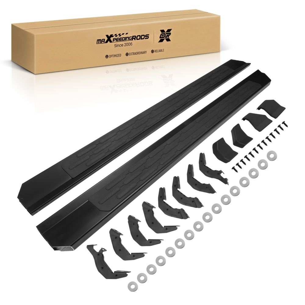 Nerf Bar Side Steps Running Board compatible for Toyota Tacoma 2024+ Black Aluminum Kit