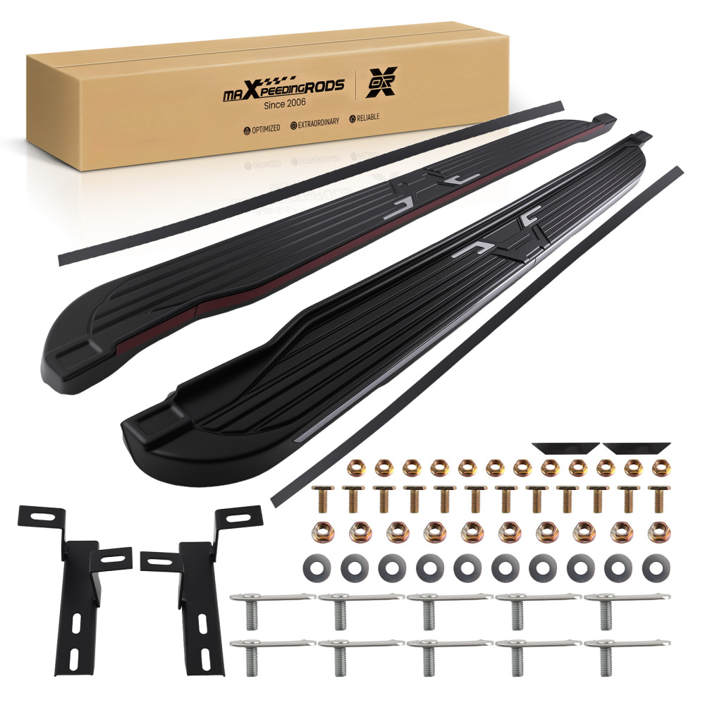 Nerf Bars Running Board compatible for Volkswagen Atlas 2018-2024 Black Side Steps Set