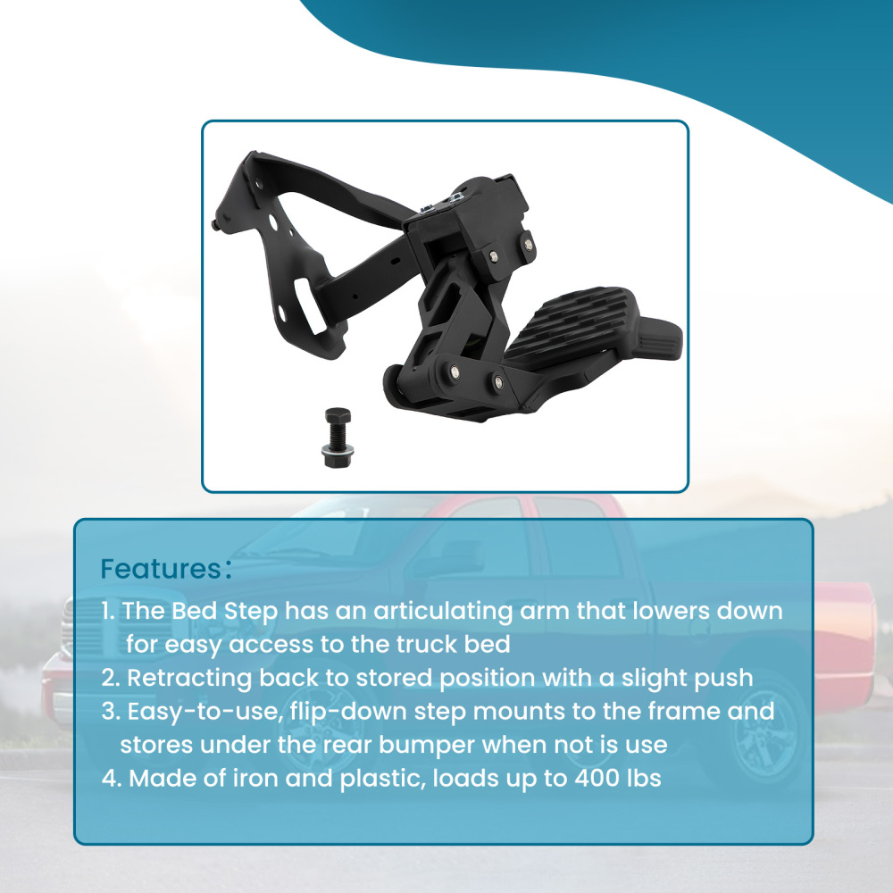 Rear Bed Step compatible for Ram 1500 DT Dual Exhaust Vehicles 2019 2020 2021 2022 82215289