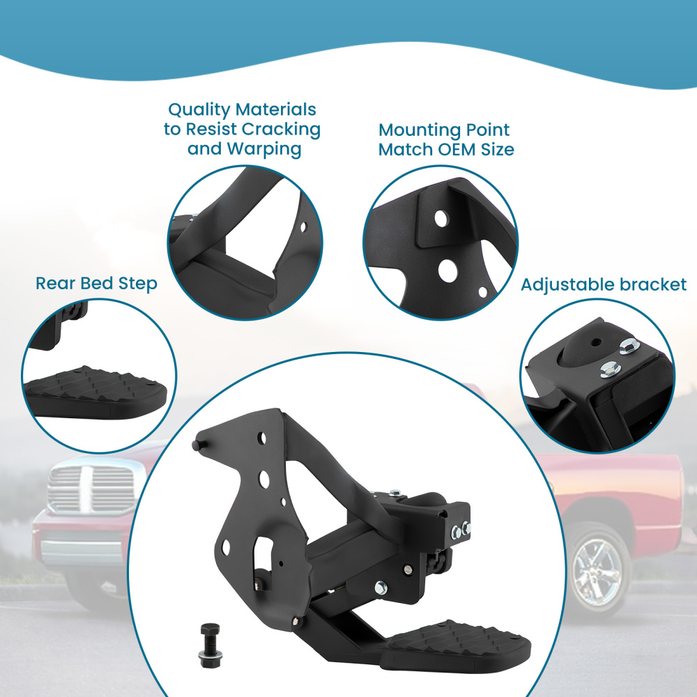 Rear Bed Step compatible for Ram 1500 DT Dual Exhaust Vehicles 2019 2020 2021 2022 82215289
