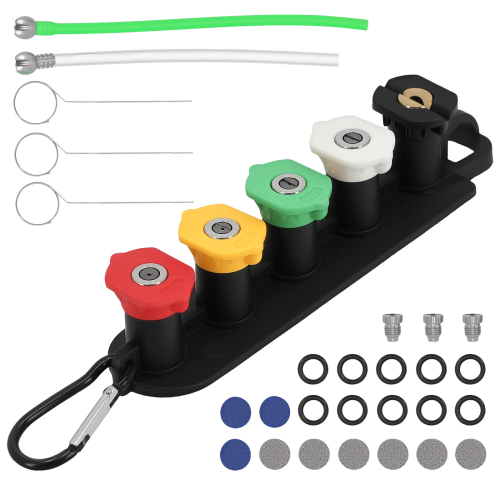 Foam Cannon Orifice Kit 1.1/1.15/1.25mm Spray Nozzle Foam Meshes 3000-4000PSI