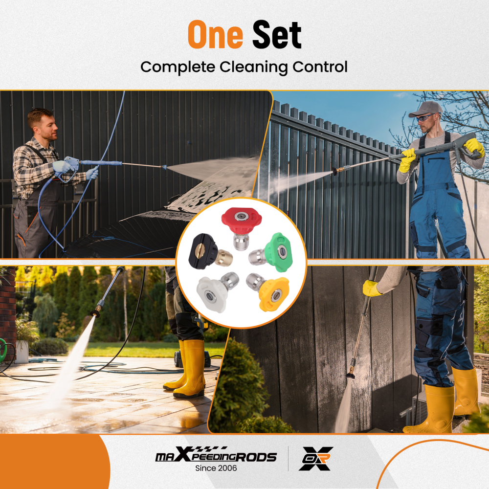 Foam Cannon Orifice Kit 1.1/1.15/1.25mm Spray Nozzle Foam Meshes 3000-4000PSI