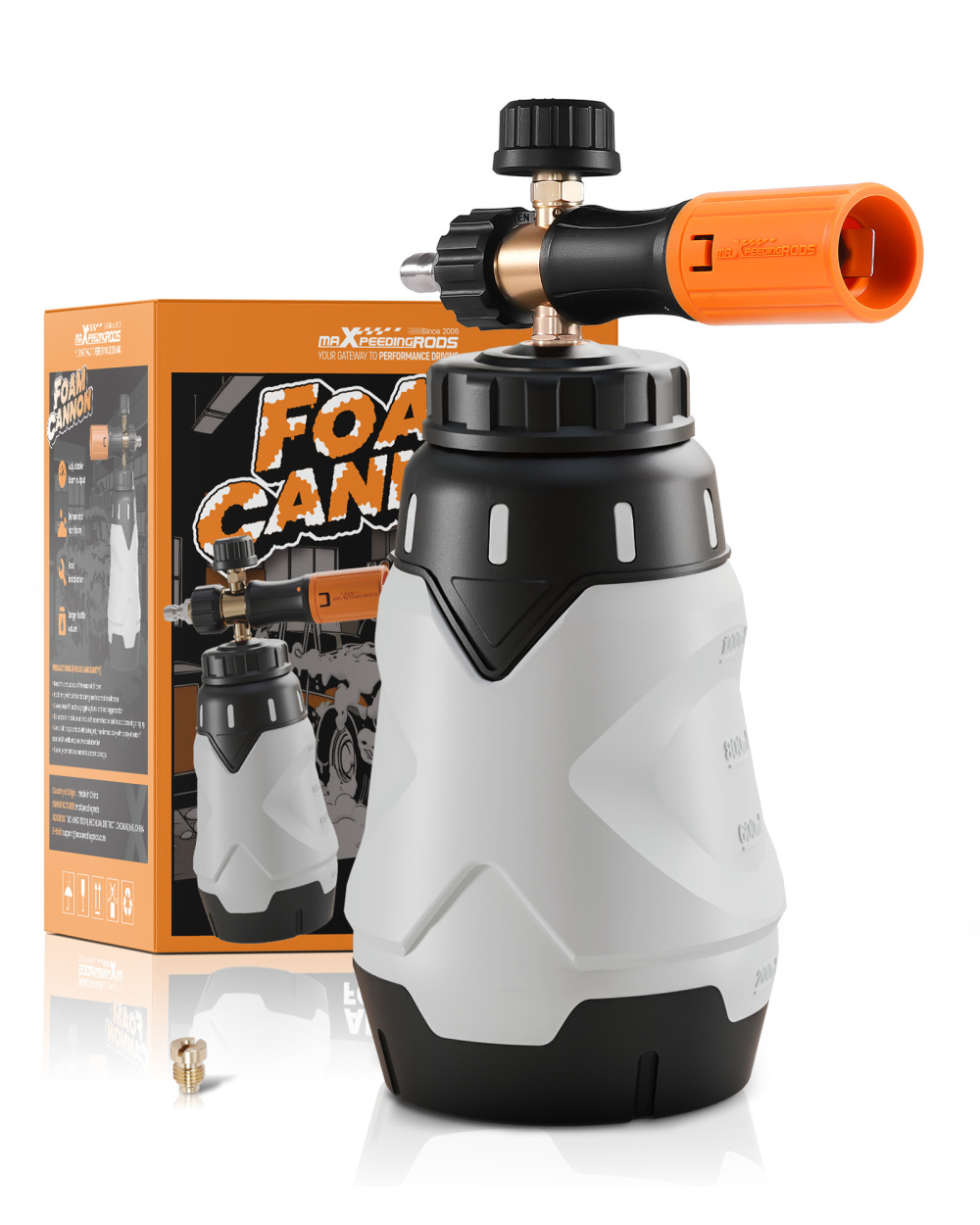 Car Wash Foam Lance for Pressure Washers 1300ml Foam Cannon 1/4quot; Quick
