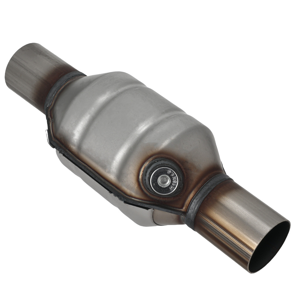 Pair 2.25 InletOutlet Universal Stainless Steel Catalytic Converter Length 13