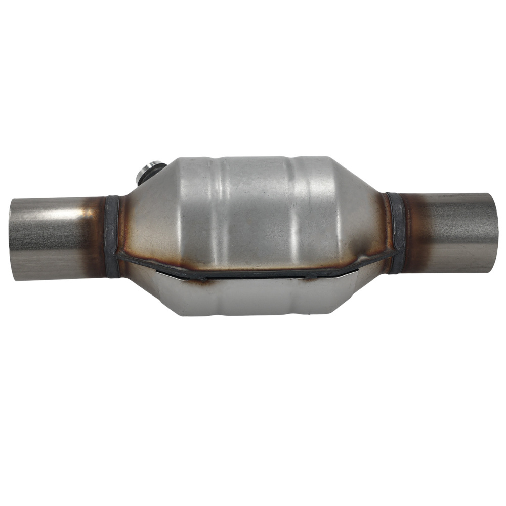 Pair 2.25 InletOutlet Universal Stainless Steel Catalytic Converter Length 13
