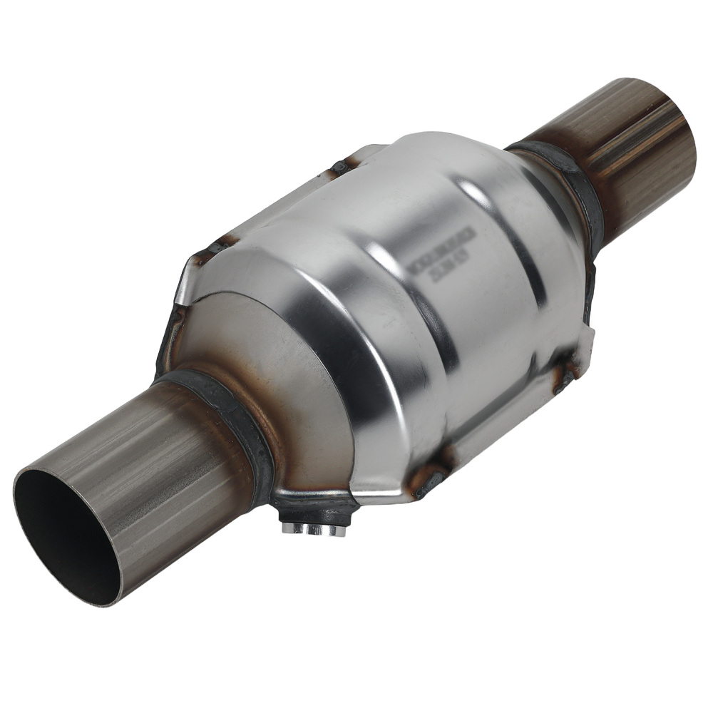 Pair 2.25 InletOutlet Universal Stainless Steel Catalytic Converter Length 13