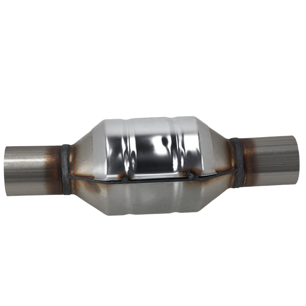 Pair 2.25 InletOutlet Universal Stainless Steel Catalytic Converter Length 13