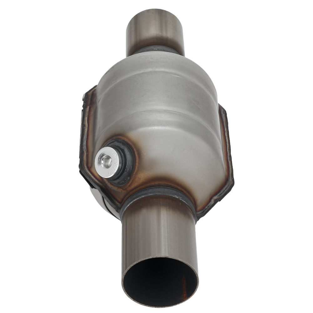 Pair 2.25 InletOutlet Universal Stainless Steel Catalytic Converter Length 13