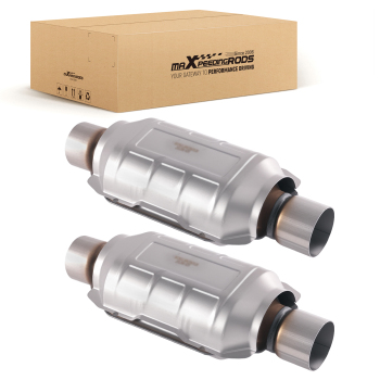 2x 2.5 Universal Catalytic Converter 70318 compatible for GMC Savana 1500 compatible for GMC Sierra 1500