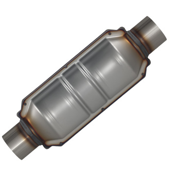 2.5 Inlet Outlet Catalytic Converter Universal Weld-On 15 Oval Body EPA