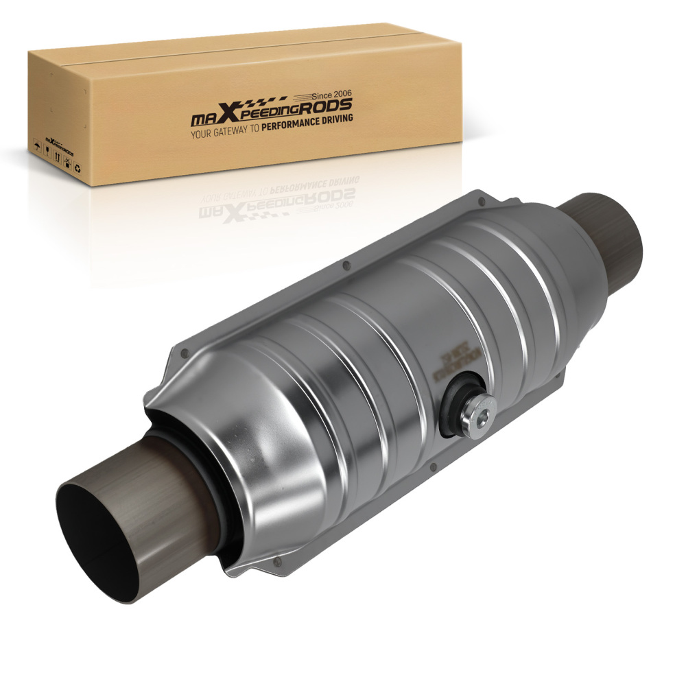 2.5 Inlet Outlet Catalytic Converter Universal Weld-On 15 Oval Body EPA