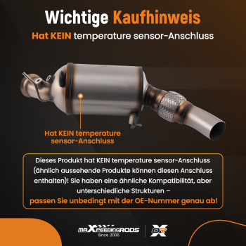 Diesel Particulate Filter DPFfor compatible for BMW 3er E90 E91 316d 318d 18307812284 Euro 6