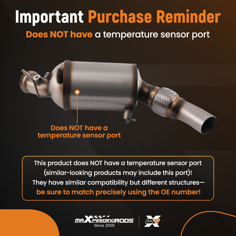 Diesel Particulate Filter DPFfor compatible for BMW 3er E90 E91 316d 318d 18307812284 Euro 6