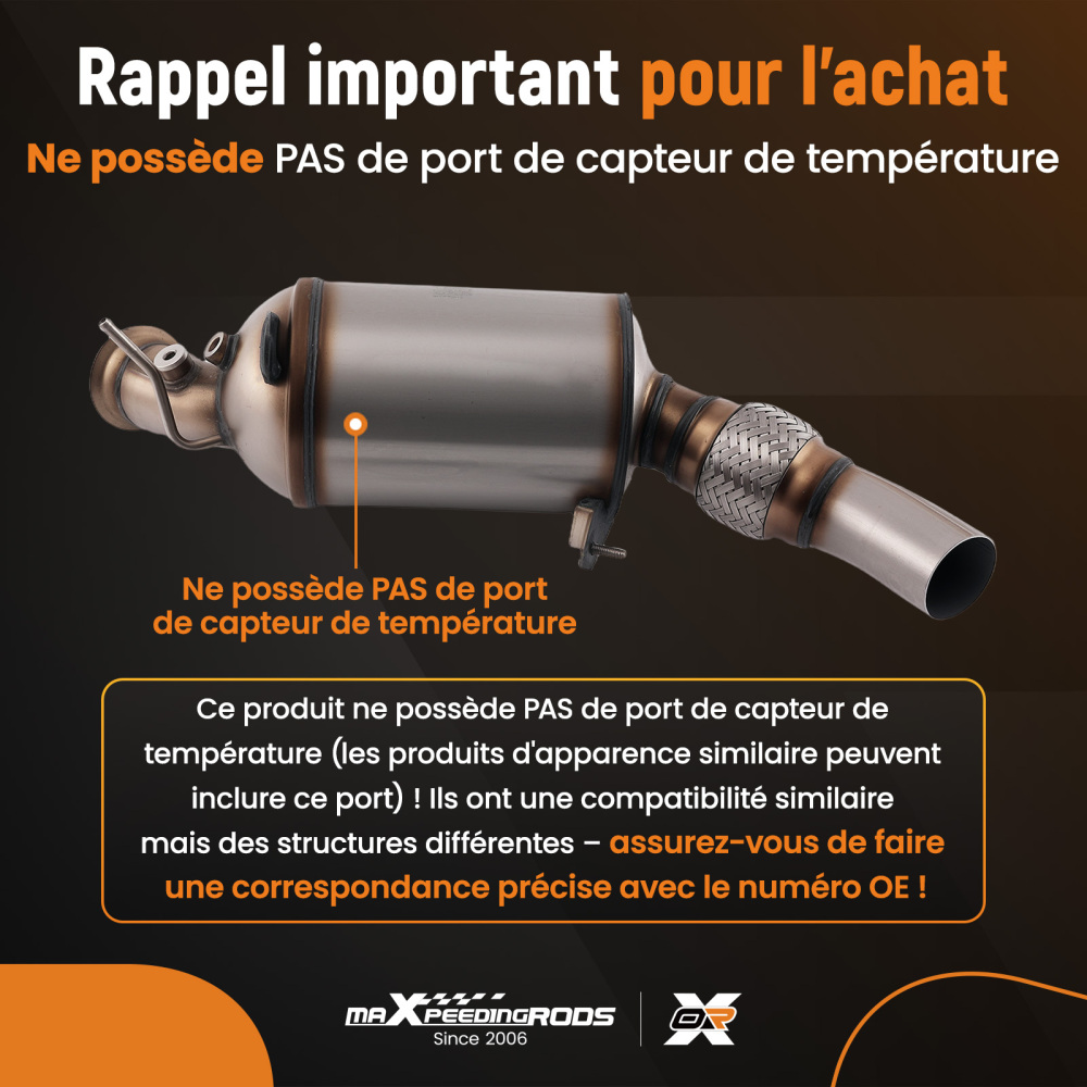 Diesel Particulate Filter DPFfor compatible for BMW 3er E90 E91 316d 318d 18307812284 Euro 6