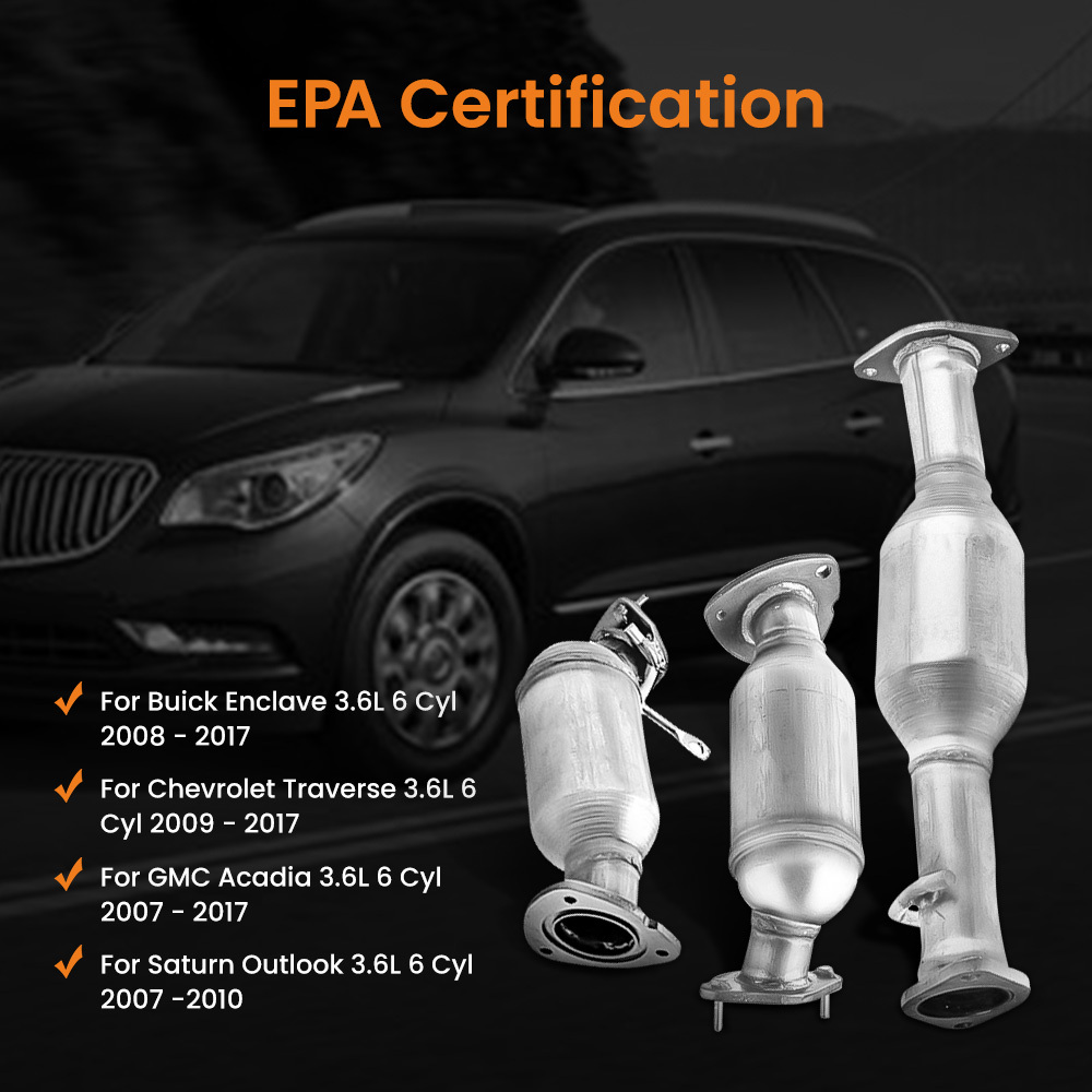 Direct Fit Catalytic Converter LH RH 2009-2017 for Traverse compatible for Enclave Compatible for Acadia for Outlook/3.6L