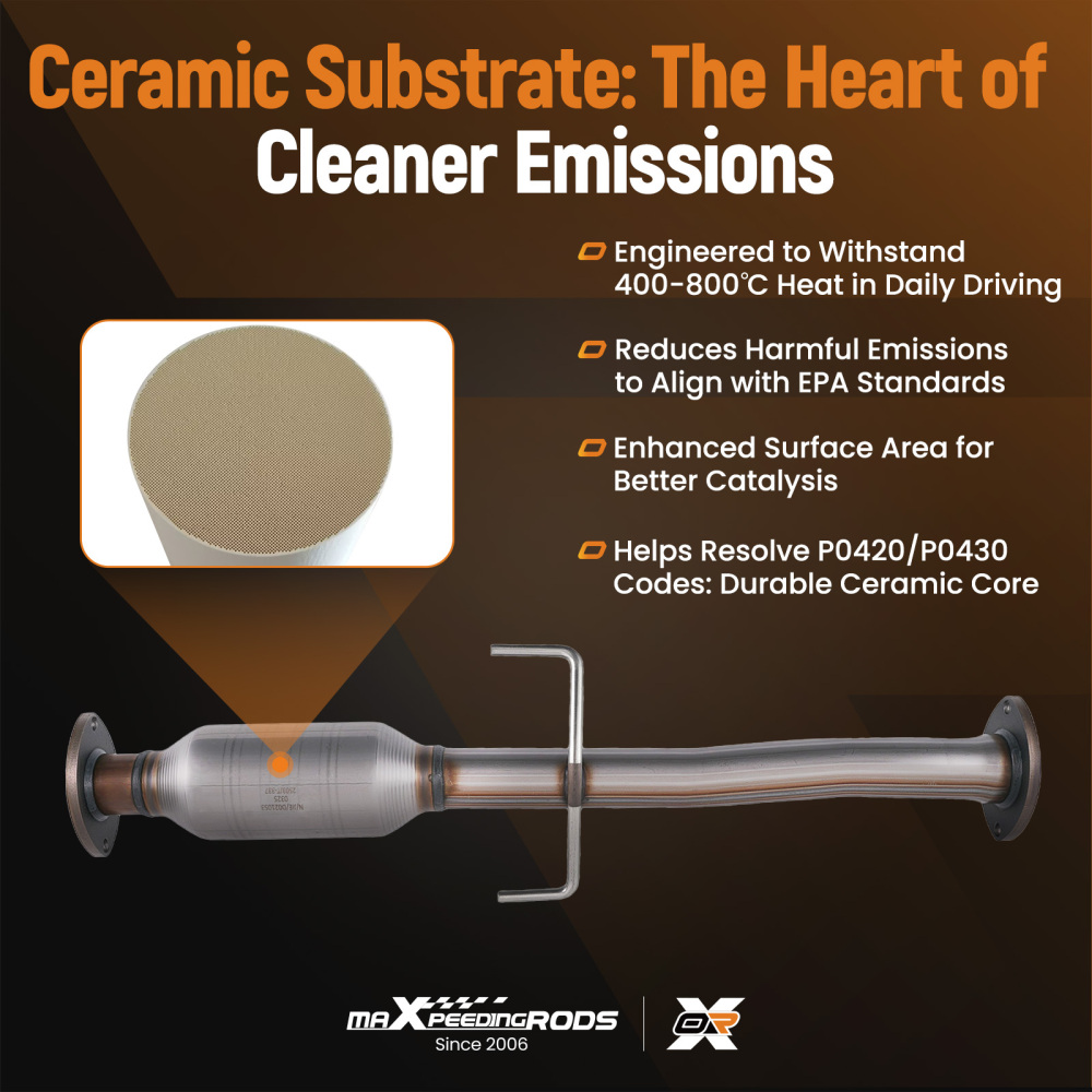 FrontRear Catalytic Converter compatible for Toyota Tacoma 2.7L 2000-2004 EPA 400CPSI