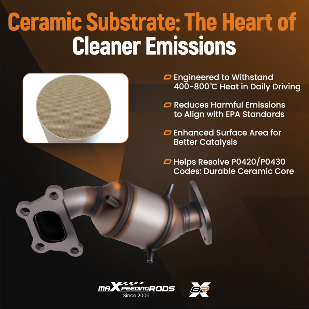 400CPSI Catalytic Converter compatible for Chevrolet Traverse 2018-2024 Direct Fit Rear