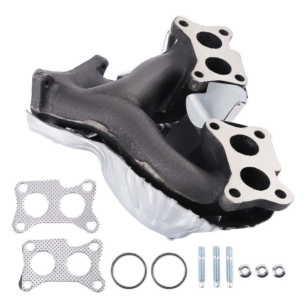 Cast Iron Exhaust Manifold compatible for Nissan D21 Pickup 1990-94 L4 2.4L Gasket Included