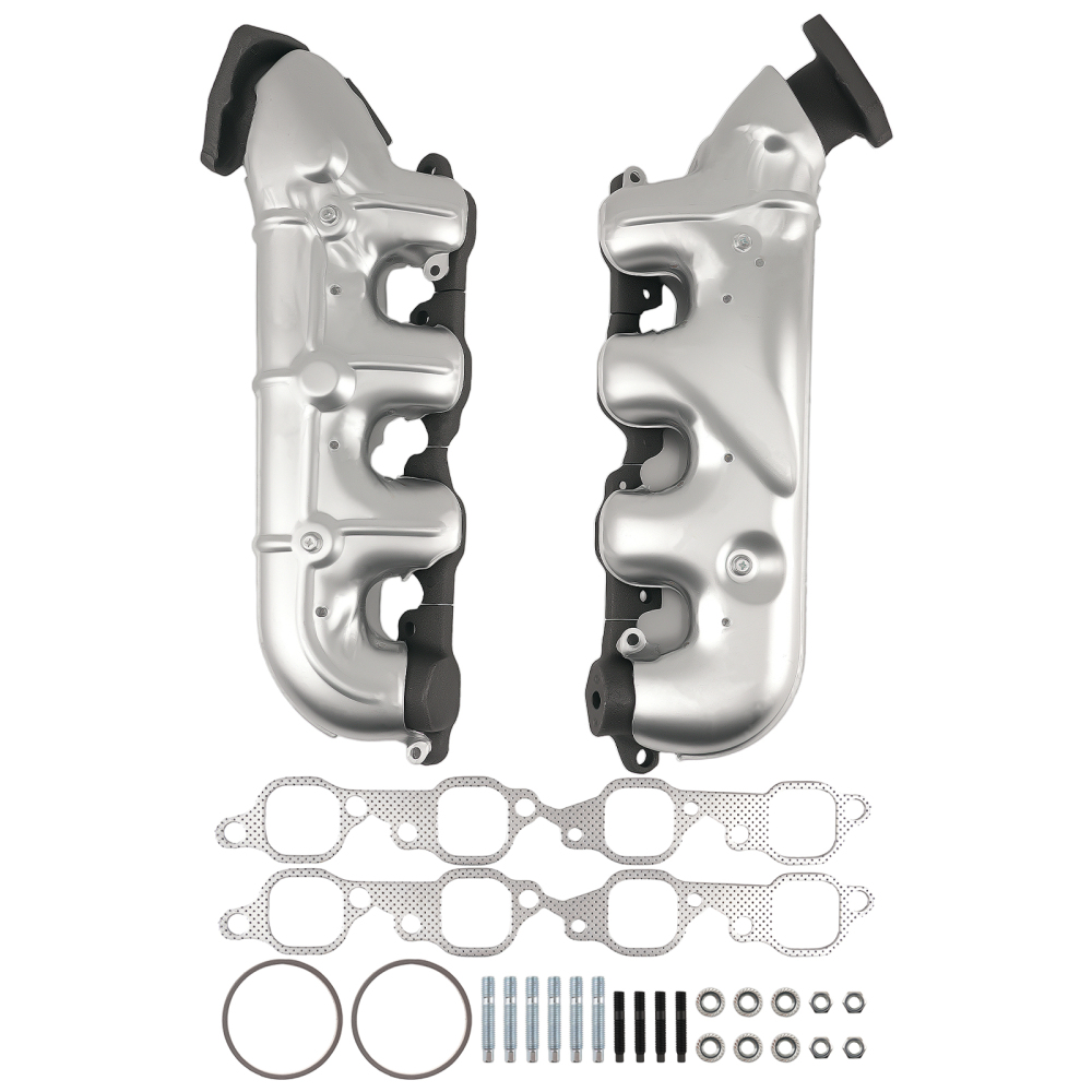 Both Side Exhaust Manifold Set compatible for GMC Yukon XL 2500 2001-2006 674-728 674-729