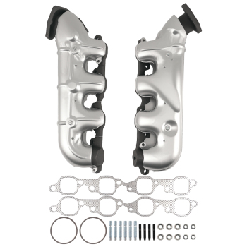 Both Side Exhaust Manifold Set compatible for GMC Yukon XL 2500 2001-2006 674-728 674-729
