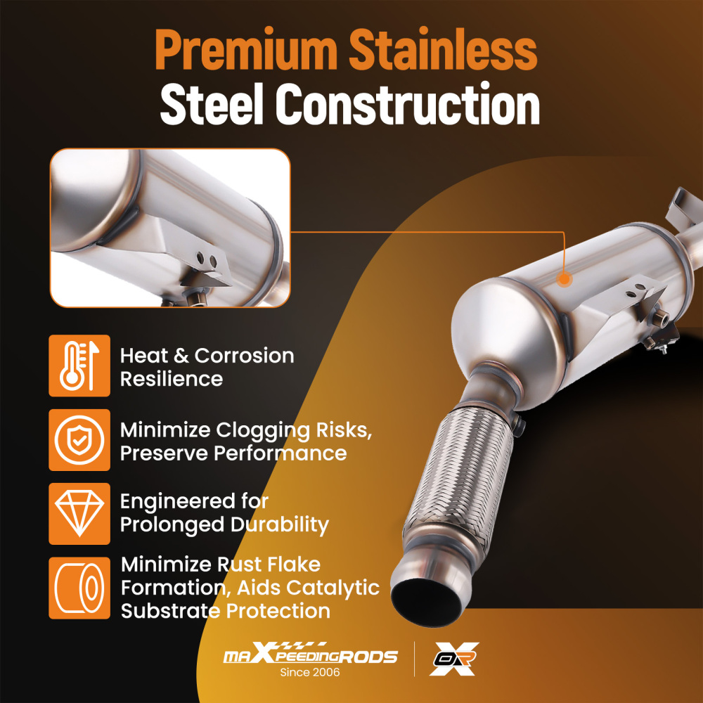 Diesel Particulate Filter DPF Stainless Steel compatible for Mercedes Compatible for Dodge Sprinter