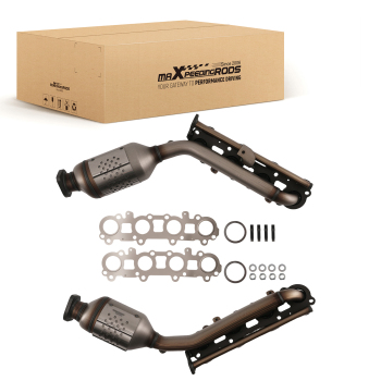 Pair Exhaust Manifold Catalytic Converter compatible for Lexus GX470 compatible for Toyota 4Runner 4.7L