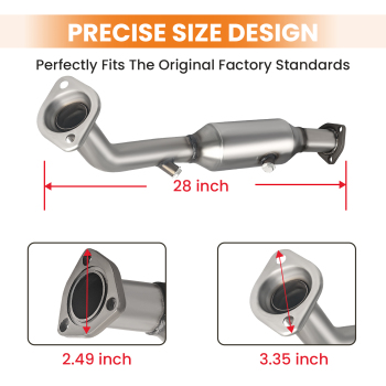Front Catalytic Converter compatible for Honda CRV CR-V 2.4L 2002-2006