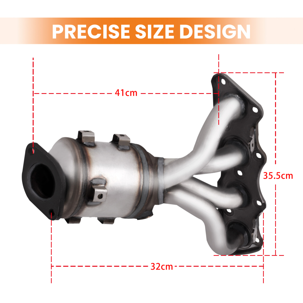 Exhaust Outlet ManifoldCatalytic Converter compatible for Hyundai Accent 1.6L 2012-2017
