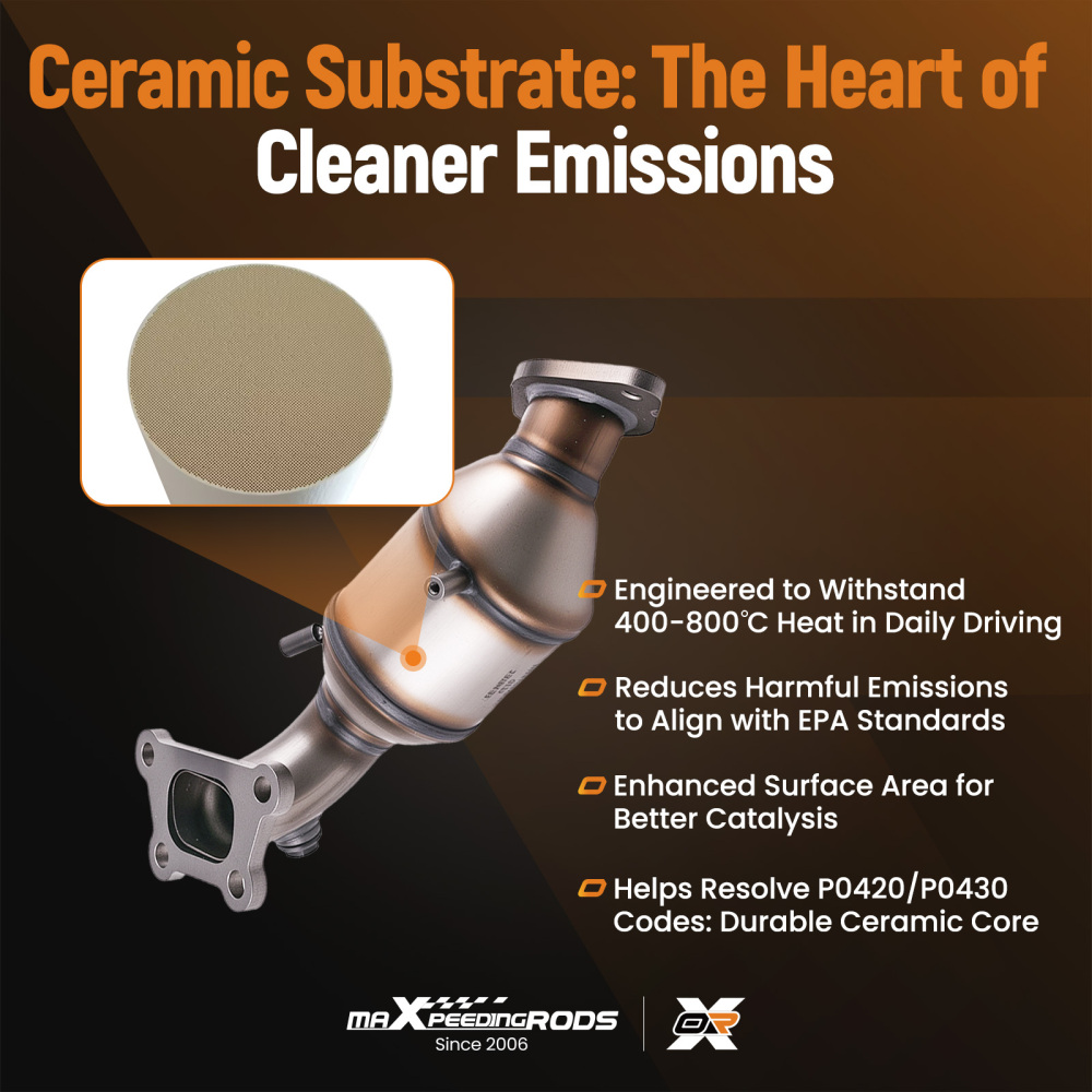 FrontRear Manifold Catalytic Converter compatible for Chevrolet Traverse 3.6L 2018-2021