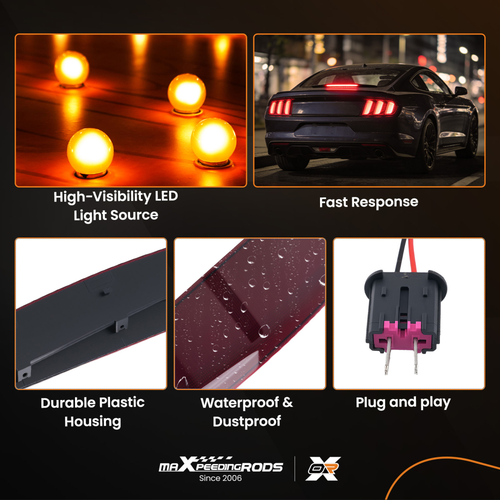 Rear Tailgate 3rd Brake Light Stop Lamp compatible for Range Rover Vogue L322 2002-2012 12V