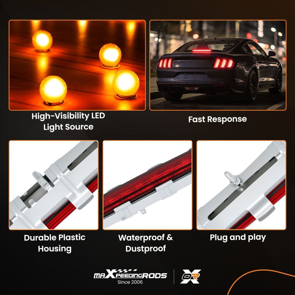 Centre Rear Brake Stop Light LED compatible for Mercedes CLK W209 2002-2009 Red A2098200156