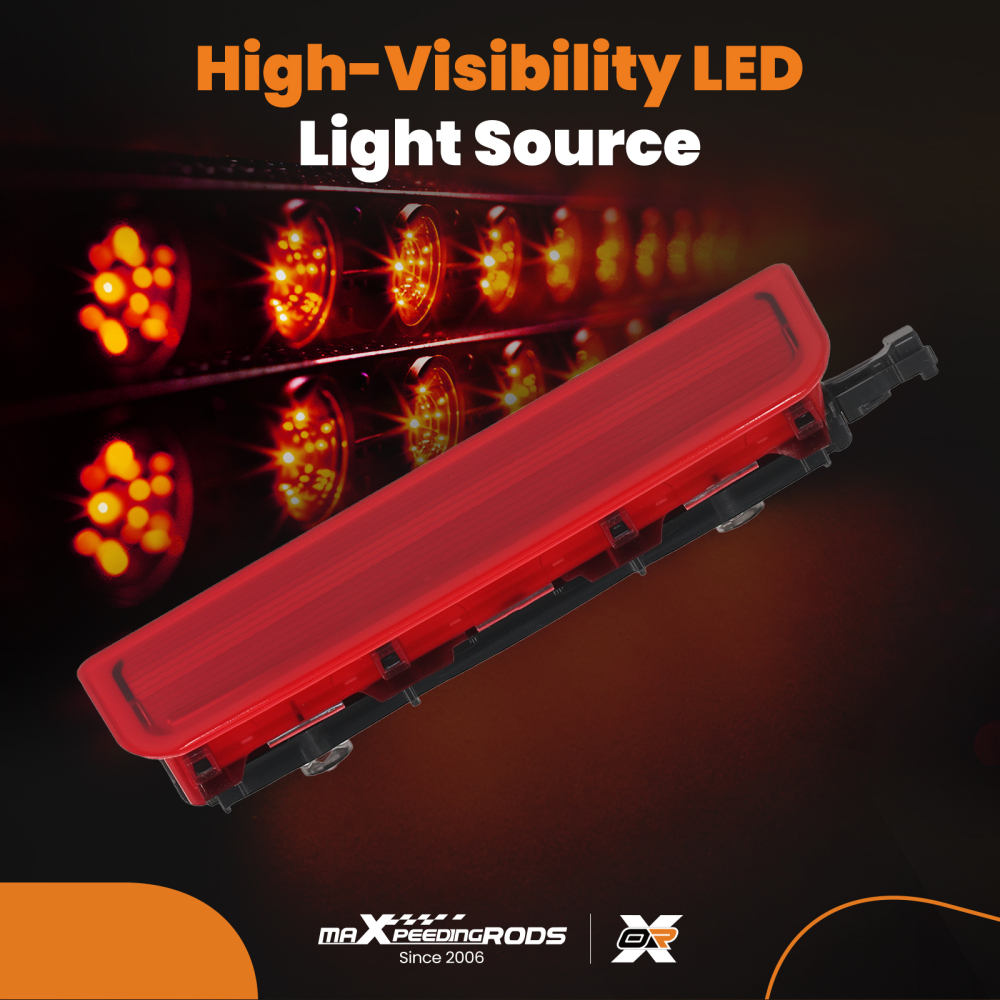 Red LED Rear High Level Brake Stop Light Lamp compatible for VW Caddy MK3 04-15 2K0945087C