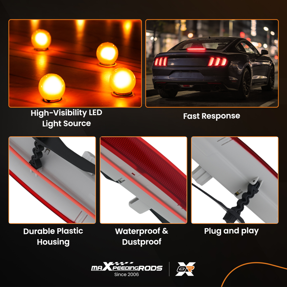 Taillight Third LED Brake Light Red Stop Lamp 1C0945097E compatible for VW Beetle 1998-2010