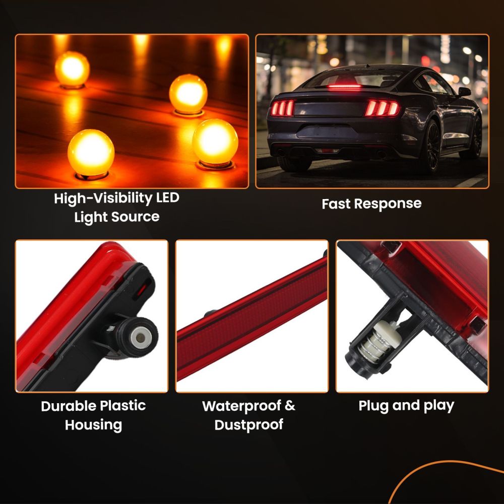 LED High Level Third Brake Stop Light Taillight compatible for VW T5 Transporter 2003-2015