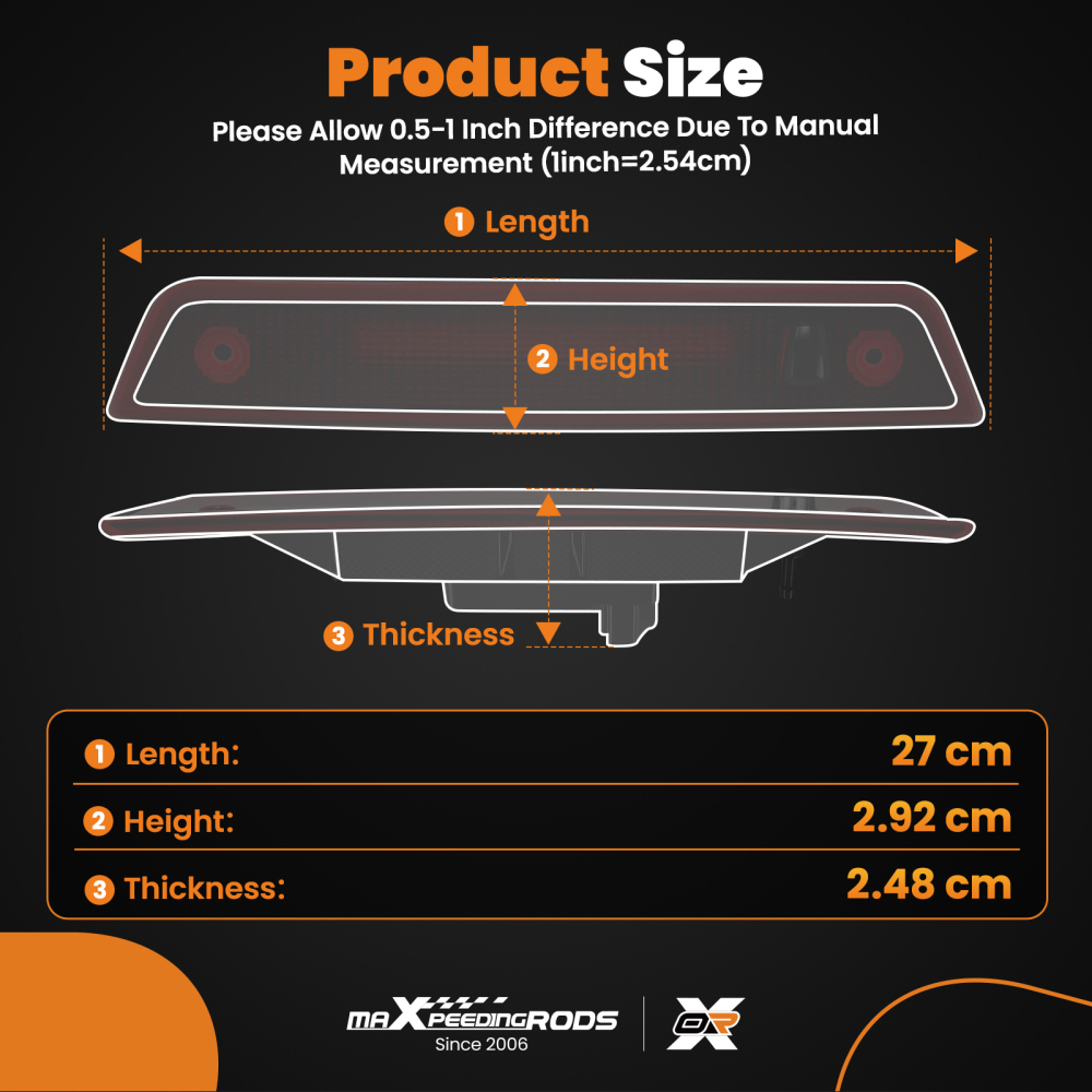 LED High Level Third Stop Brake Light compatible for Mini Cooper R56 Countryman R60 06-16