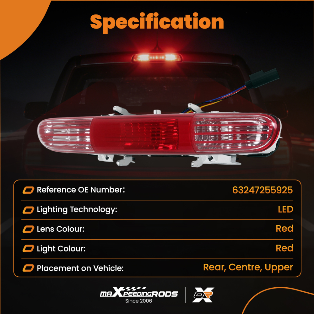 Rear Fog Light Reverse Brake Lamp compatible for Mini Cooper R56 R57 R58 R59 2009-2015 LED