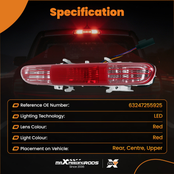 Rear Fog Light Reverse Brake Lamp compatible for Mini Cooper R56 R57 R58 R59 2009-2015 LED