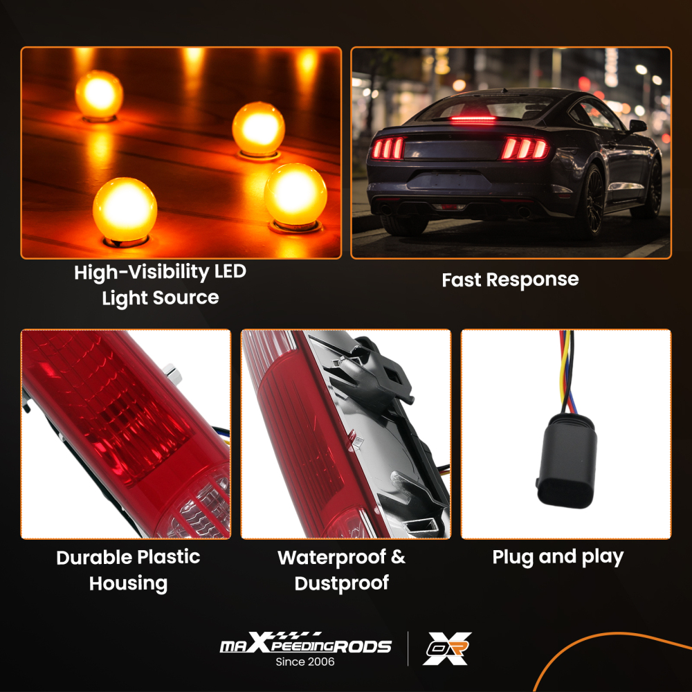 Rear Fog Light Reverse Brake Lamp compatible for Mini Cooper R56 R57 R58 R59 2009-2015 LED